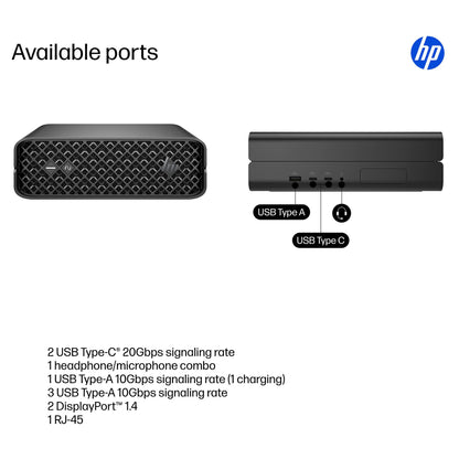 HP Z2 Mini G1i Intel Core Ultra 9 285K 64GB 1TB/SSD NVIDIA RTX 2000 16GB W11P 3J Gar (DE)