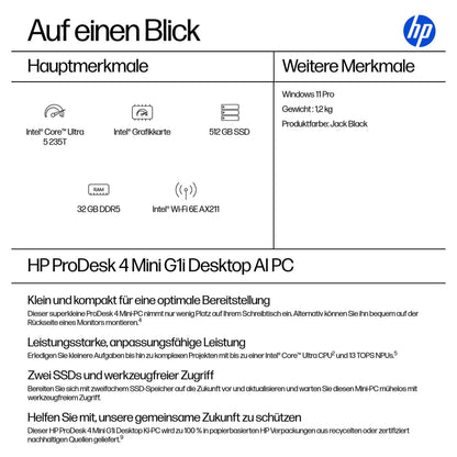 HP PRODESK 4 MINI G1I U5-235T