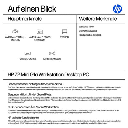 HP Z2 Mini G1a RYZ AIMAX+PRO 395 128GB/2TBSSD/W11Pro