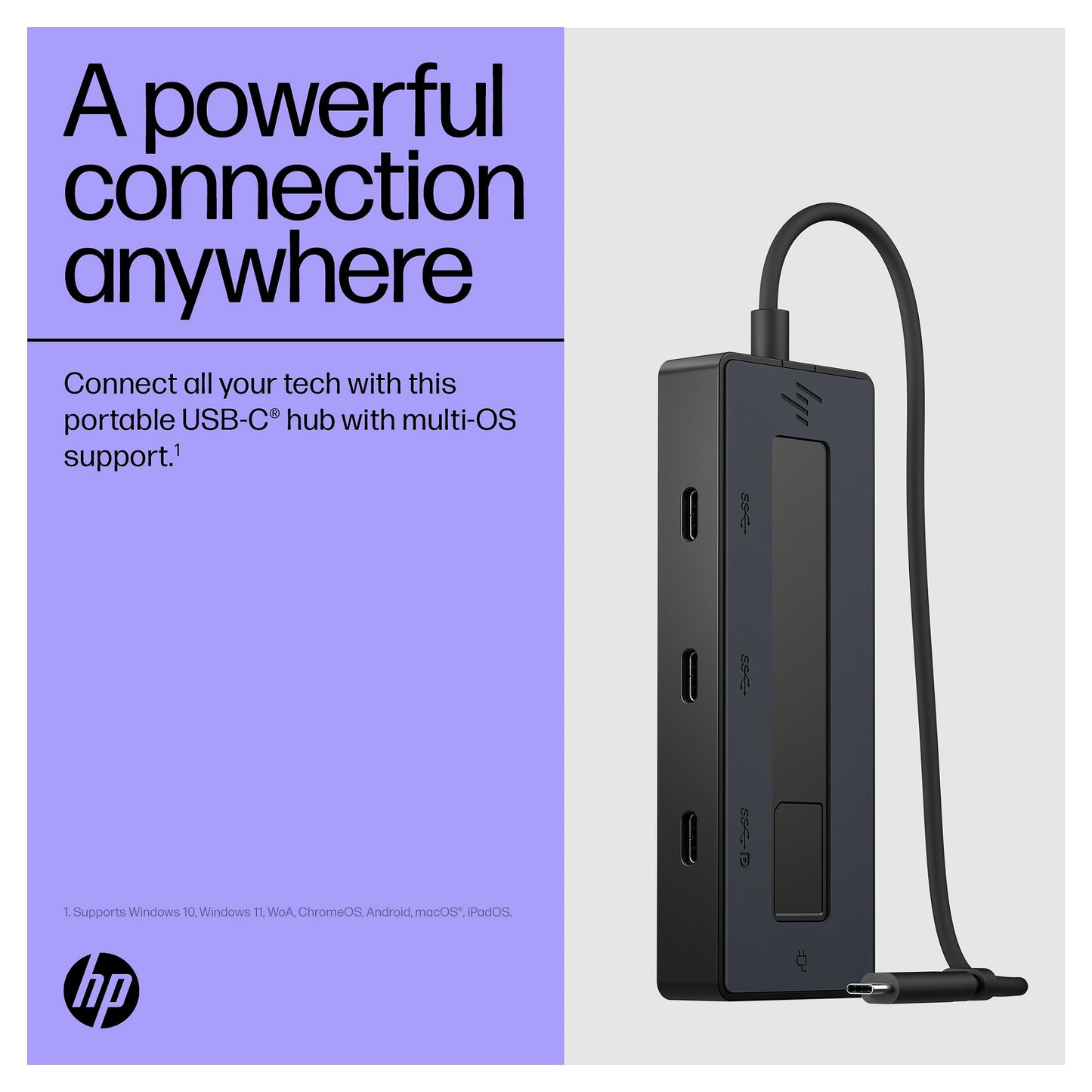 D HP 4K USB-C Multiport Hub (P)