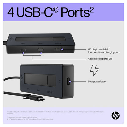D HP 4K USB-C Multiport Hub (P)