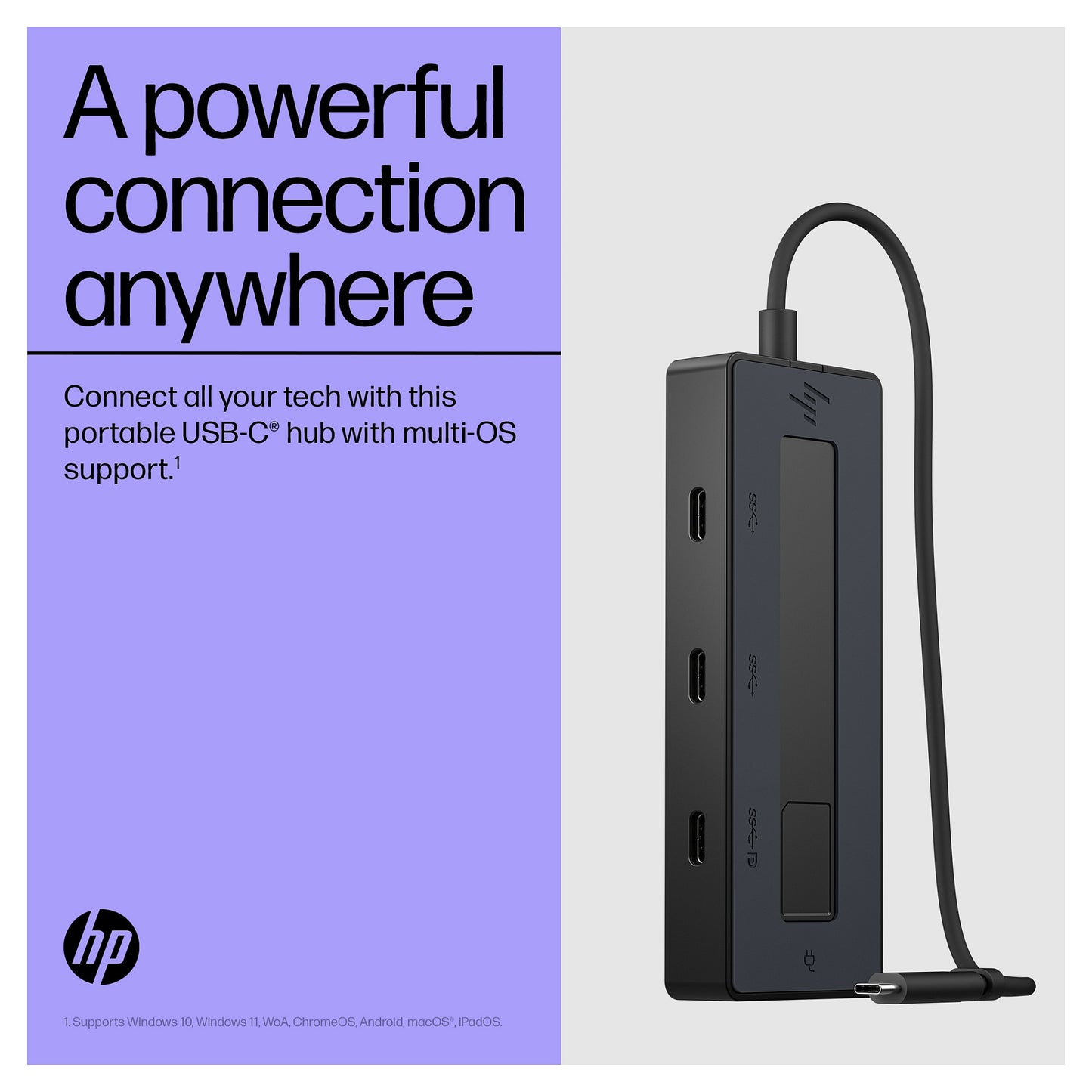 D HP 4K USB-C Multiport Hub (P)