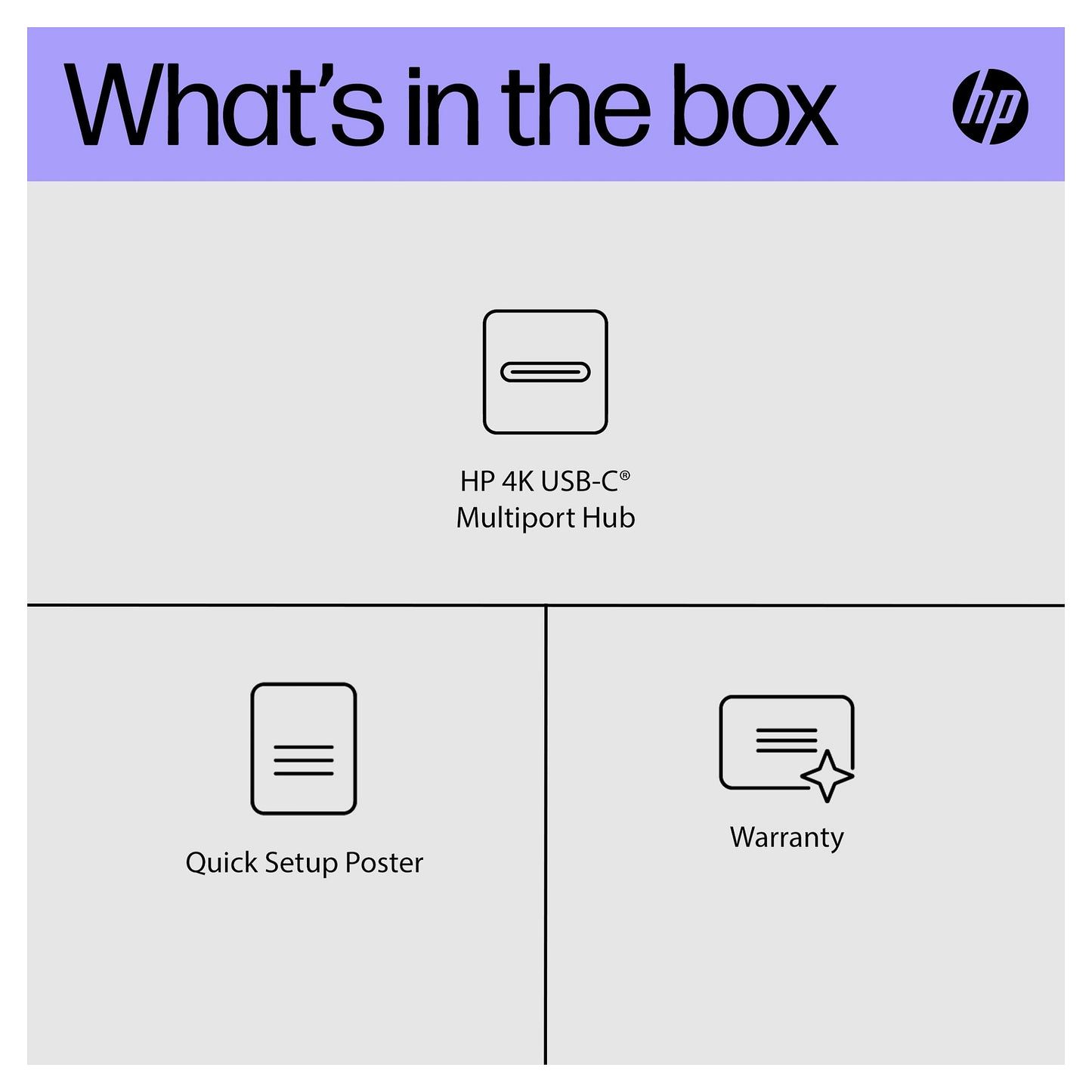 D HP 4K USB-C Multiport Hub (P)