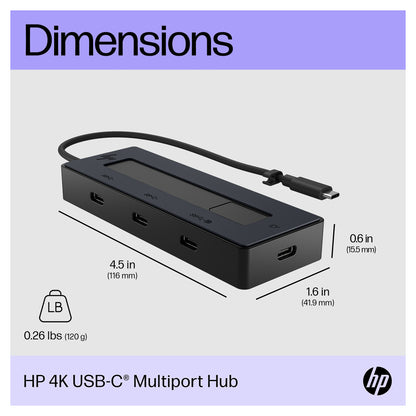 D HP 4K USB-C Multiport Hub (P)