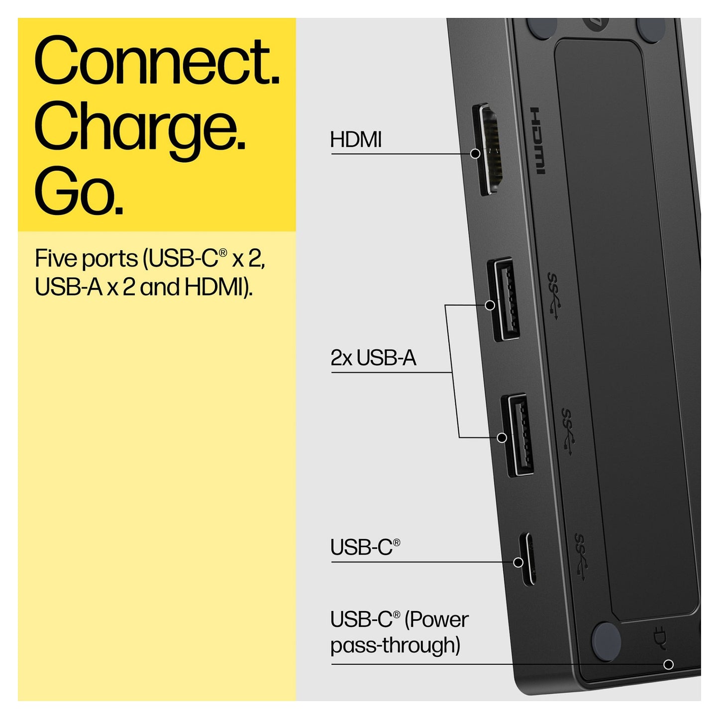 D HP USB C Travel Hub Dockingstation G3