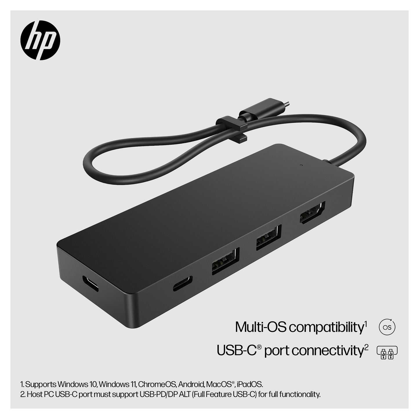 D HP USB C Travel Hub Dockingstation G3