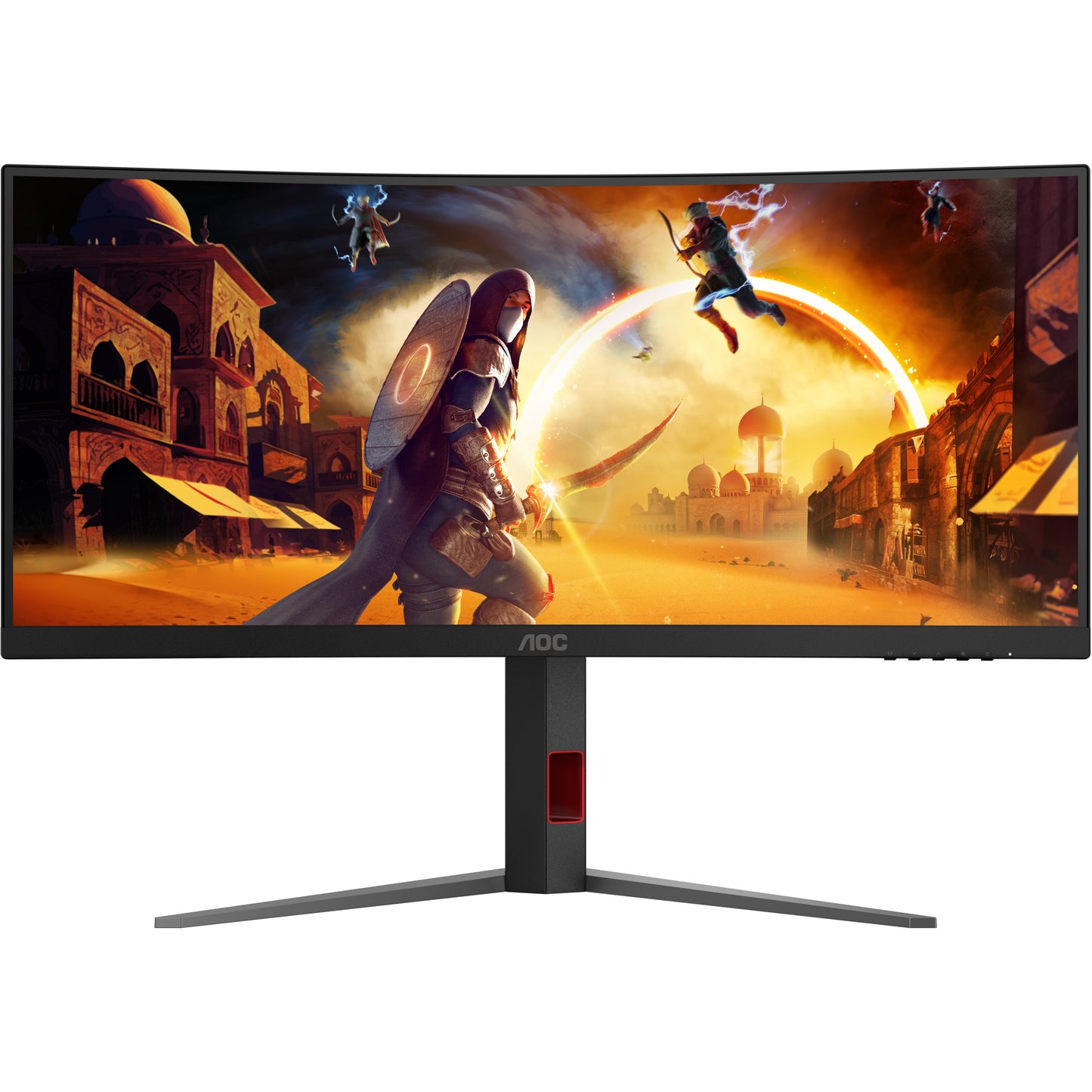 86cm/34" (3440x1440) AOC CU34G4 21:9 FastVA 0,5ms 180Hz HDMI DisplayPort Curved Freesync Premium HDR10 Black