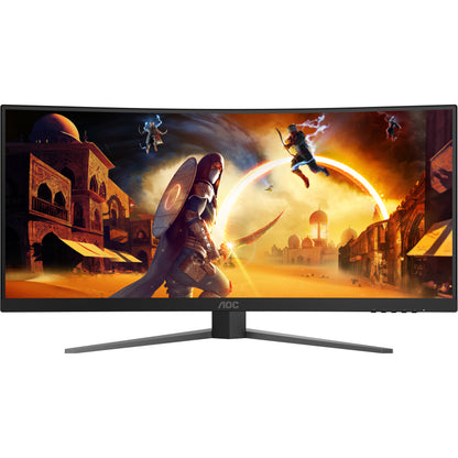 86cm/34" (3440x1440) AOC CU34G4 21:9 FastVA 0,5ms 180Hz HDMI DisplayPort Curved Freesync Premium HDR10 Black