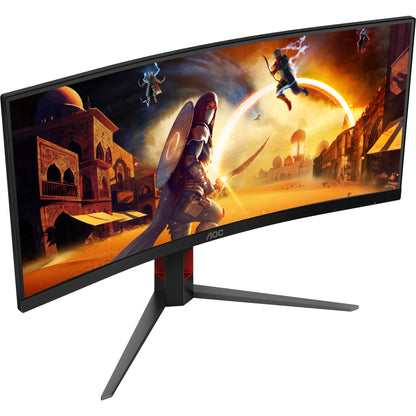 86cm/34" (3440x1440) AOC CU34G4 21:9 FastVA 0,5ms 180Hz HDMI DisplayPort Curved Freesync Premium HDR10 Black