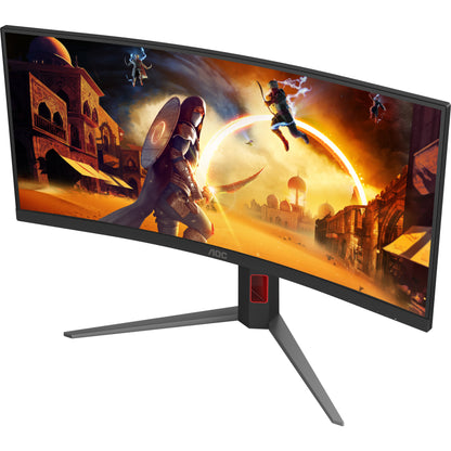 86cm/34" (3440x1440) AOC CU34G4 21:9 FastVA 0,5ms 180Hz HDMI DisplayPort Curved Freesync Premium HDR10 Black