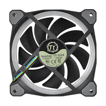 140mm Thermaltake Riing Plus 14 LED RGB Radiator Fan TT Premium Black 3 Pack