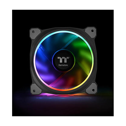 140mm Thermaltake Riing Plus 14 LED RGB Radiator Fan TT Premium Black 3 Pack