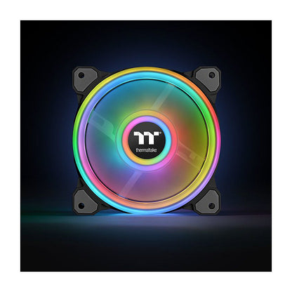 120mm Thermaltake Riing Quad 12 RGB Radiator Fan TT Premium Edition Black 3 Pack