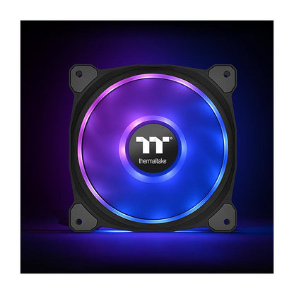 120mm Thermaltake Riing Duo 12 RGB Radiator Fan 3 Pack Black
