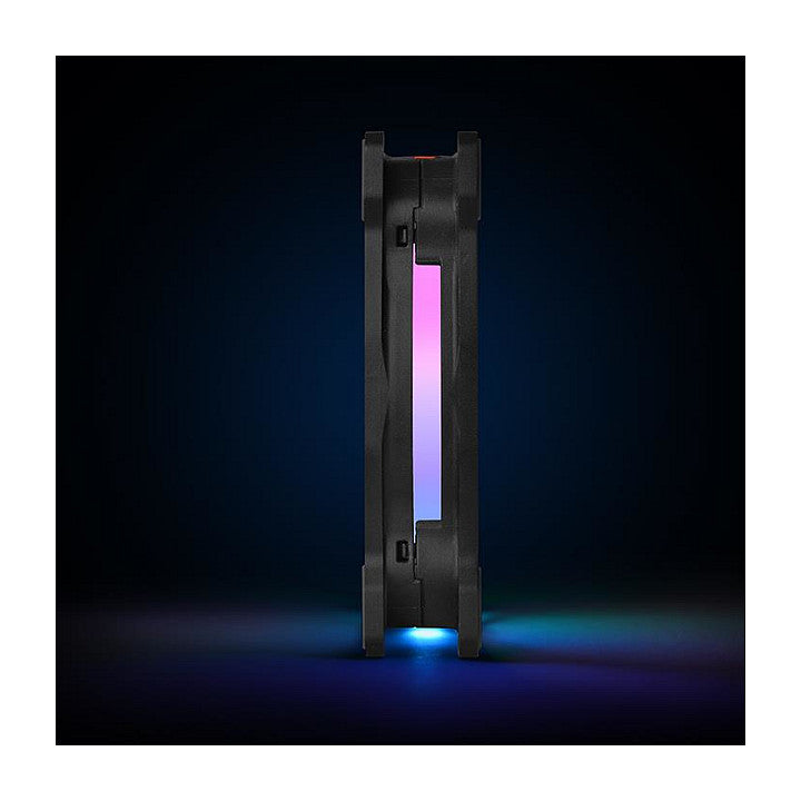 120mm Thermaltake Riing Duo 12 RGB Radiator Fan 3 Pack Black
