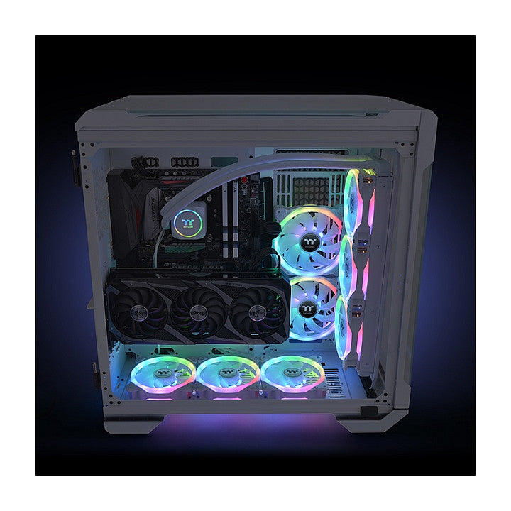 120mm Thermaltake SWAFAN 12 RGB Radiator Fan TT Premium Edition White 3 Pack