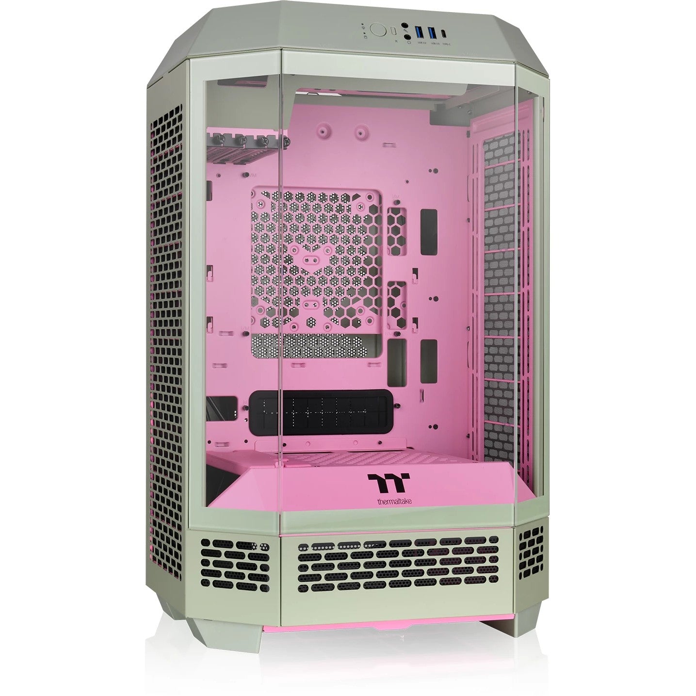 Micro Thermaltake The Tower 300 TG Matcha Plum