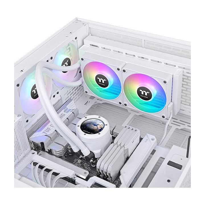 K Thermaltake Wasserkühlung TH240 V2 Ultra EX ARGB Sync All-In-One Liquid Cooler - Snow Edition