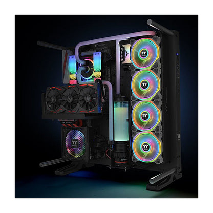 120mm Thermaltake Riing Quad 12 RGB Radiator Fan TT Premium Edition 3 Pack White