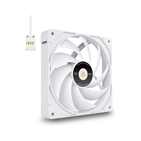 140mm Thermaltake TOUGHFAN EX14 Pro PC Cooling Fan White - Swappable Edition 3 Pack