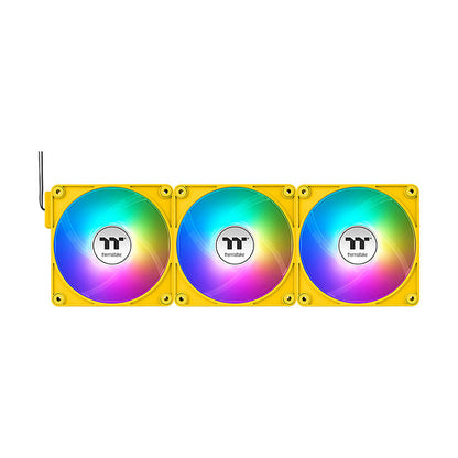 140mmThermaltake CT140 EX ARGB Sync PC Cooling Fan Bumblebee 3 Pack