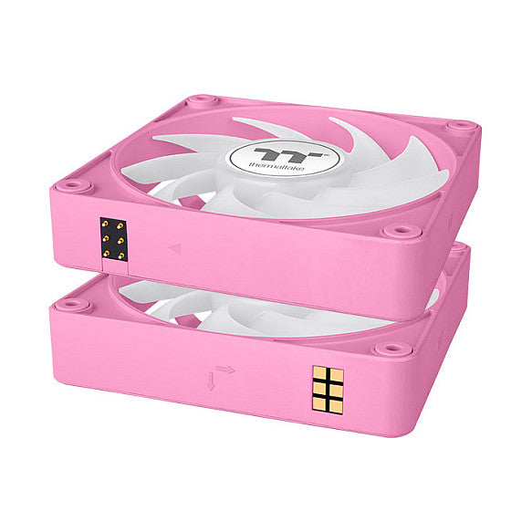 120mm Thermaltake CT120 EX ARGB Sync PC Cooling Fan Pink 3 Pack