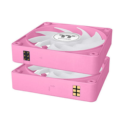 120mm Thermaltake CT120 EX ARGB Sync PC Cooling Fan Pink 3 Pack