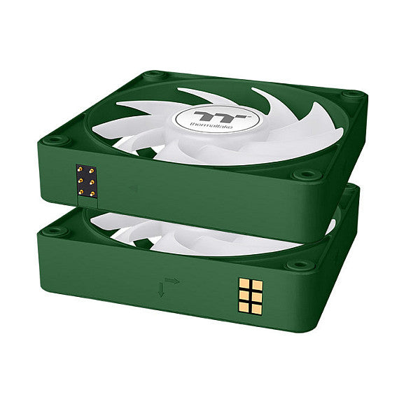 120mm Thermaltake CT120 EX ARGB Sync PC Cooling Fan Racing Green 3 Pack