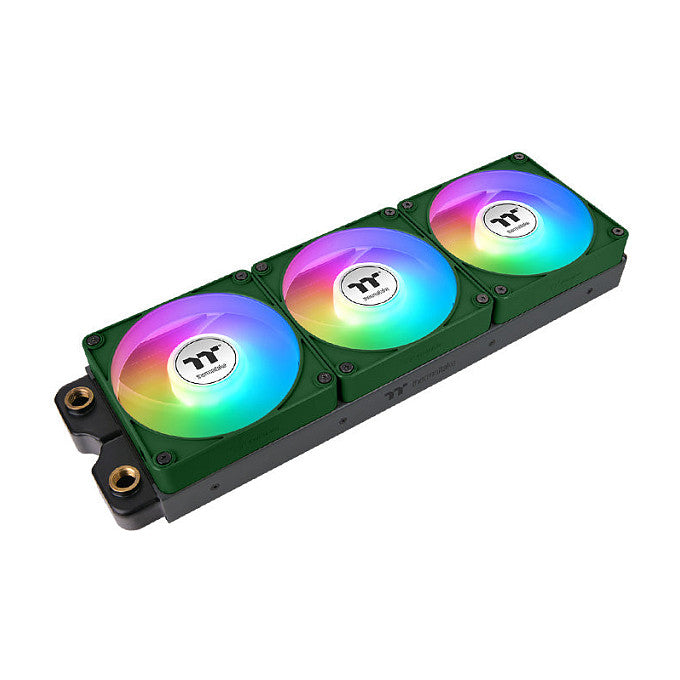 120mm Thermaltake CT120 EX ARGB Sync PC Cooling Fan Racing Green 3 Pack