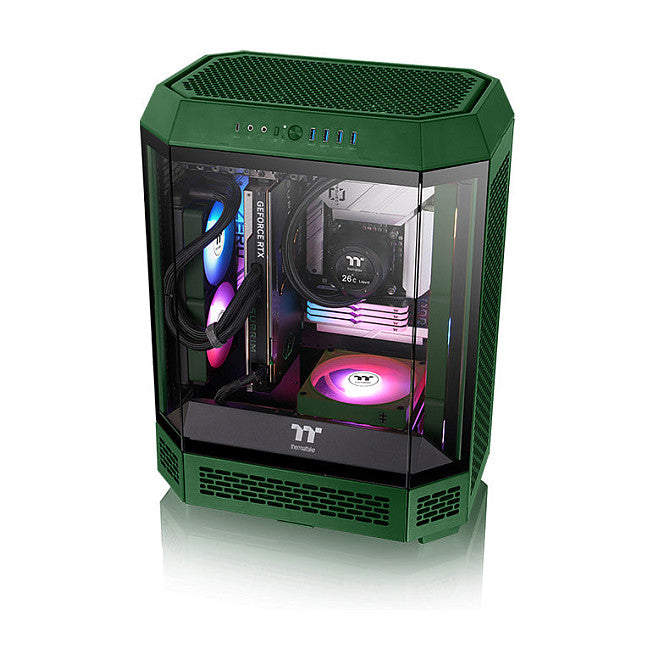 120mm Thermaltake CT120 EX ARGB Sync PC Cooling Fan Racing Green 3 Pack