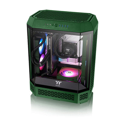 120mm Thermaltake CT120 EX ARGB Sync PC Cooling Fan Racing Green 3 Pack