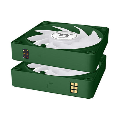 140mm Thermaltake CT140 EX ARGB Sync PC Cooling Fan Racing Green 3 Pack