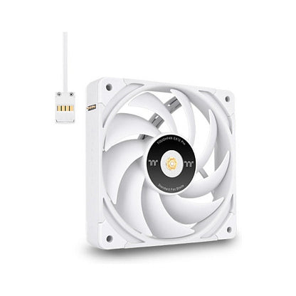 120mm Thermaltake TOUGHFAN EX12 Pro PC Cooling Fan White - Swappable Edition 3 Pack