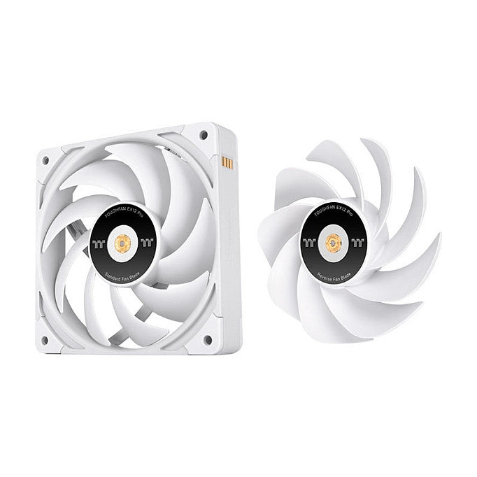 120mm Thermaltake TOUGHFAN EX12 Pro PC Cooling Fan White - Swappable Edition 3 Pack