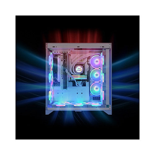 140mm Thermaltake SWAFAN EX14 ARGB PC Cooling Fan Hydrangea Blue TT Premium Edition 3 Fan Pack
