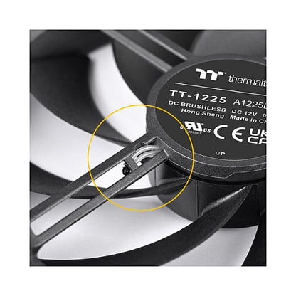 120mm Thermaltake TS120 EX RGB 3Pack Fan Balck