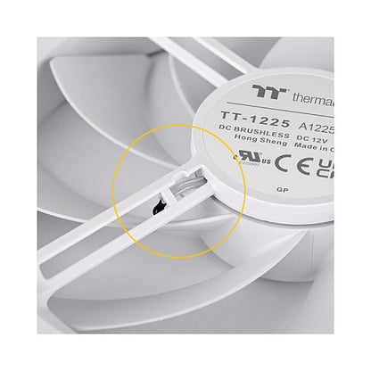 120mm Thermaltake TS120 EX RGB White 3Pack Fan White
