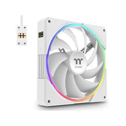 140mm Thermaltake TS140 EX RGB White 3Pack Fan White