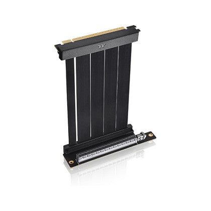 Thermaltake PCI-E 4.0 Dual 90 Degree Riser Cable 130mm 90 Adapter Black