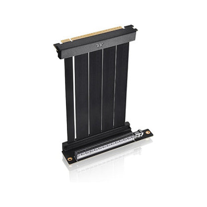 Thermaltake PCI-E 4.0 Dual 90 Degree Riser Cable 130mm 90 Adapter Black