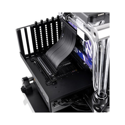 Thermaltake PCI-E 4.0 Dual 90 Degree Riser Cable 130mm 90 Adapter Black