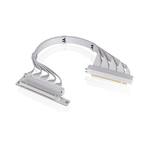 Thermaltake PCI-E 4.0 Dual 90 Degree Riser Cable 400mm Snow