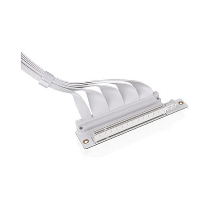 Thermaltake PCI-E 4.0 Dual 90 Degree Riser Cable 400mm Snow