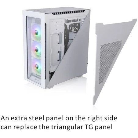 Midi Thermaltake Divider 500 TG Snow ARGB White