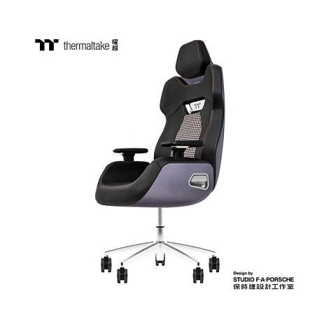 Thermaltake Argent E700 Real Leather Gaming Chair Space Gray with houndstooth fabric