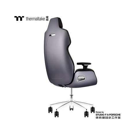 Thermaltake Argent E700 Real Leather Gaming Chair Space Gray with houndstooth fabric