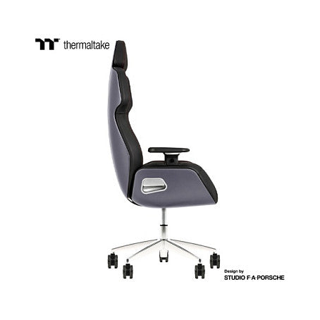Thermaltake Argent E700 Real Leather Gaming Chair Space Gray with houndstooth fabric