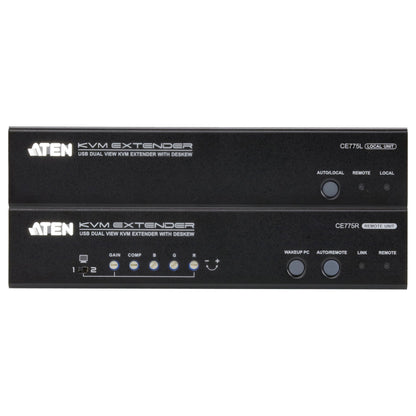 ATEN CE775 USB VGA Dual View KVM Extender