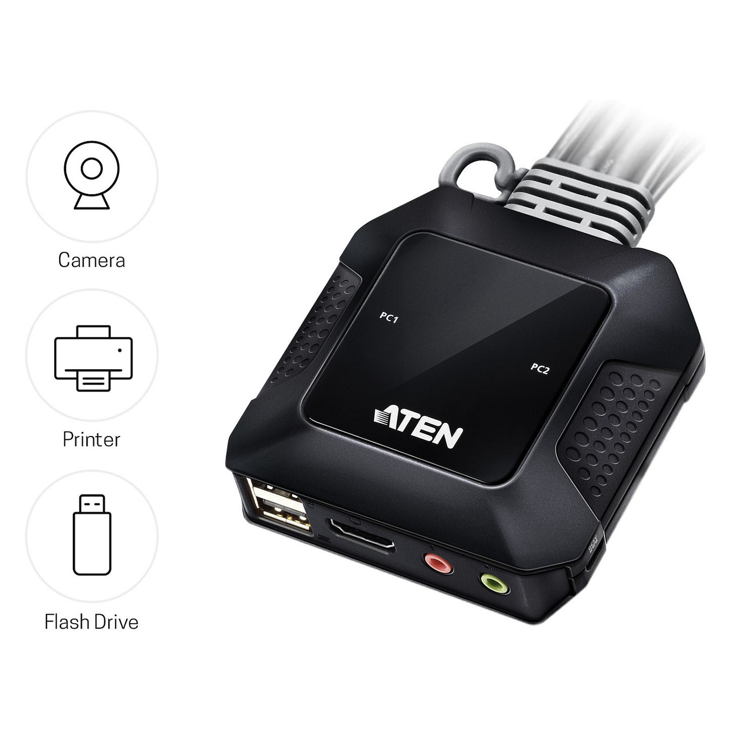ATEN CS22H 2-Port USB 4K HDMI KVM Switch