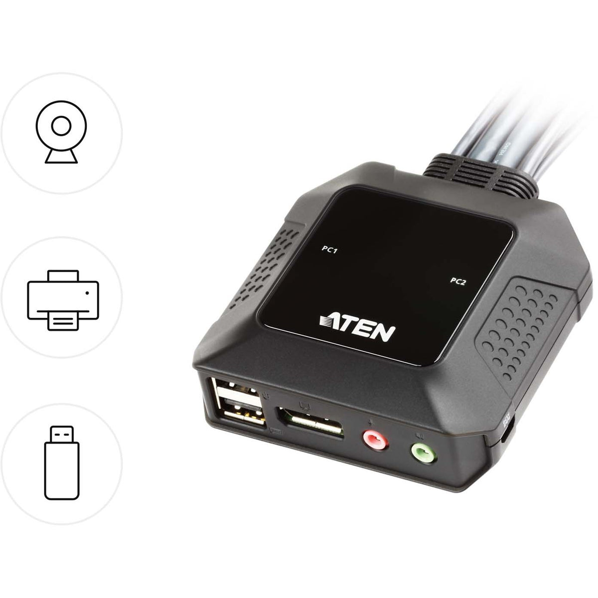 ATEN CS22DP 2-Port USB DisplayPort KVM Switch
